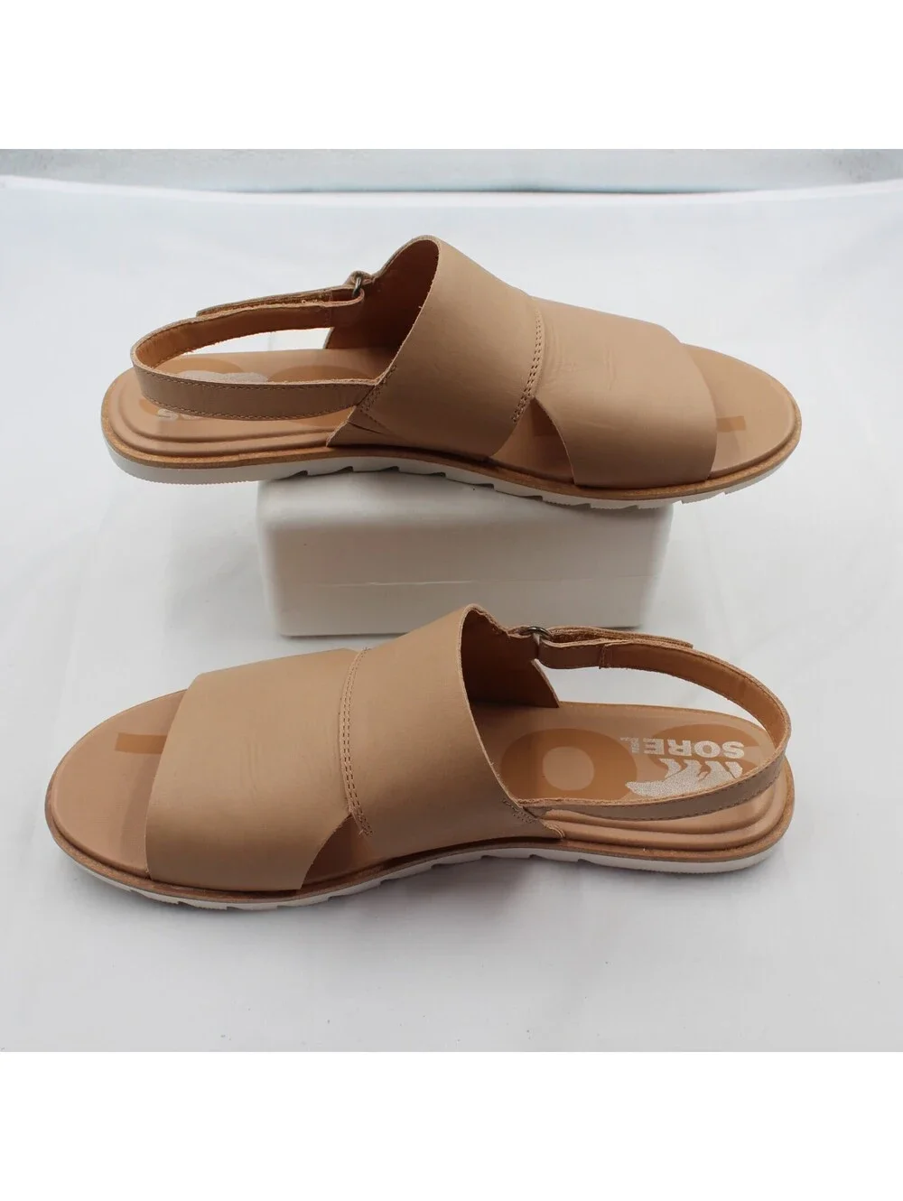 Sorel Women's Size 10 Ella II Slingback Sandals - Honest Beige/Sea Salt